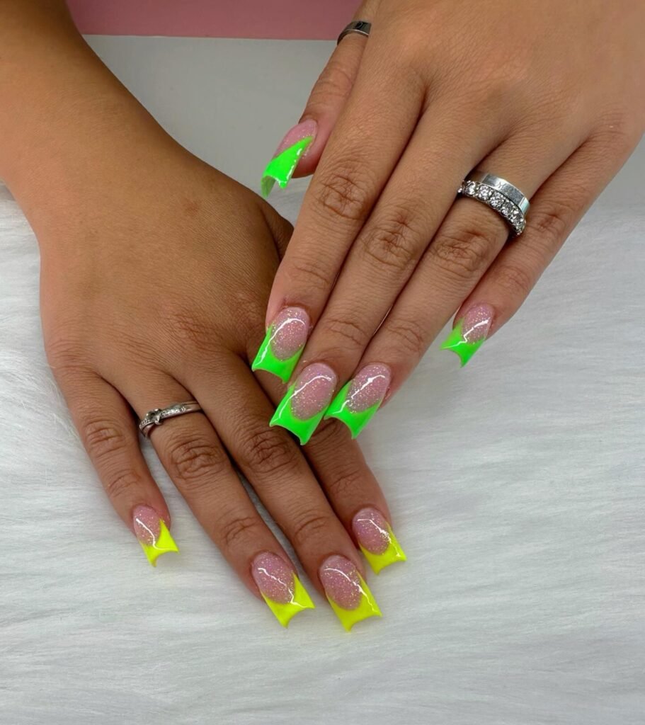 Neon Shimmer French