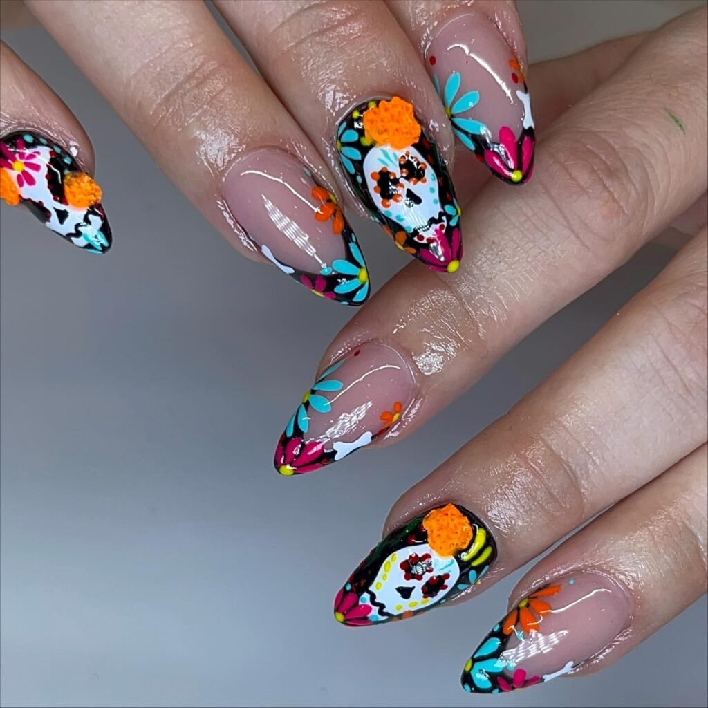 Neon Sugar Skulls