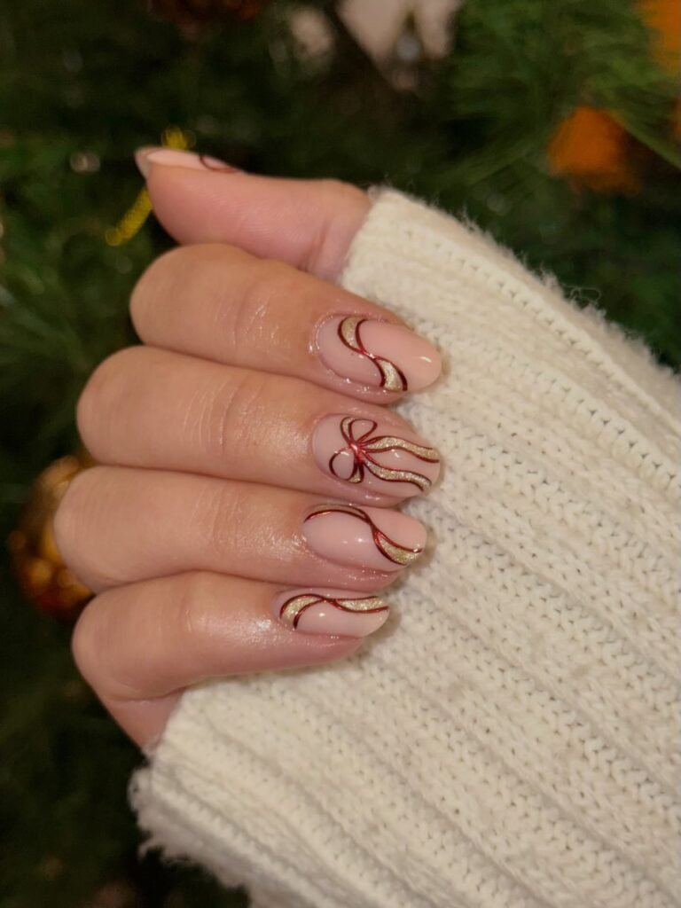 Nude Ribbon Lines