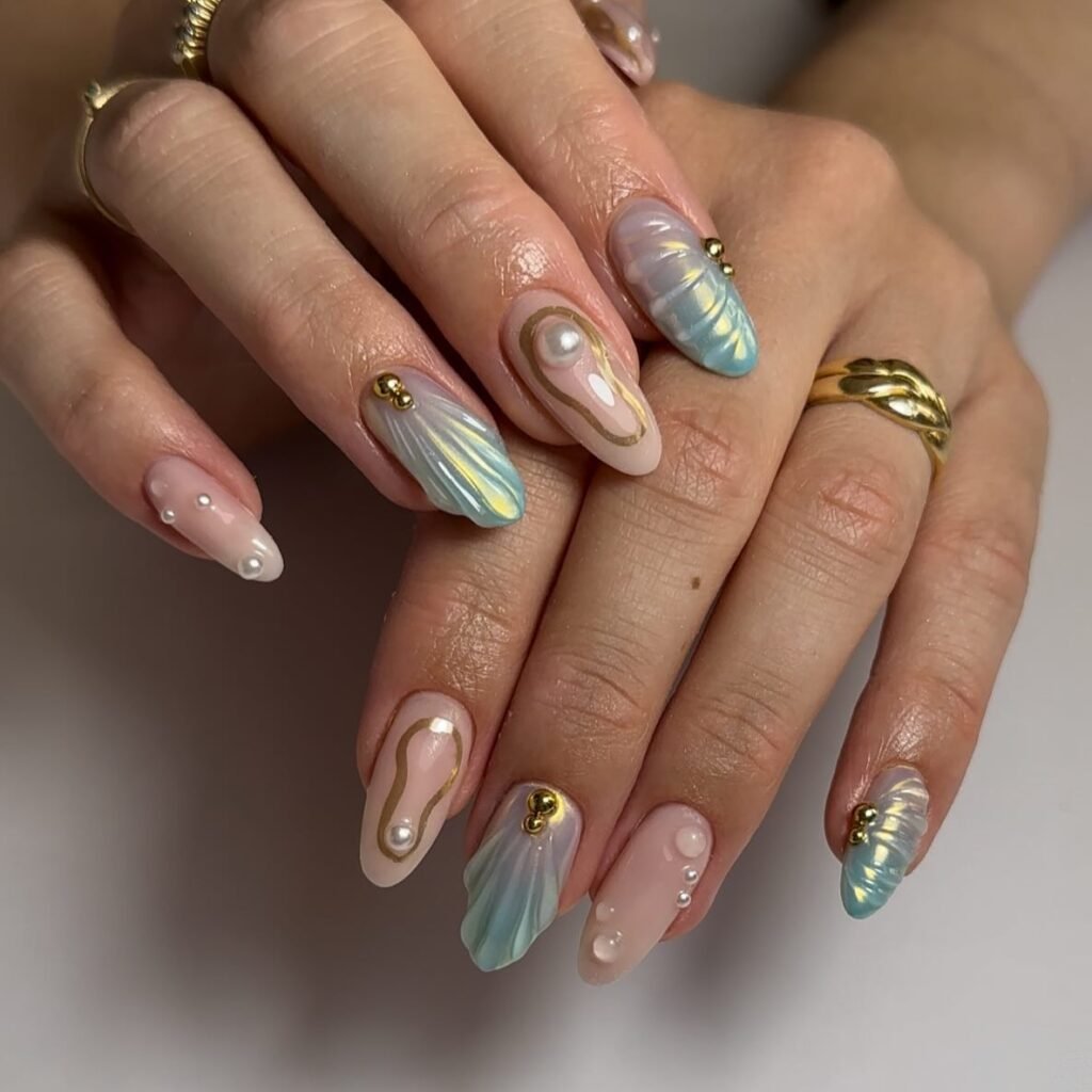  Pastel Gold Shell Mix