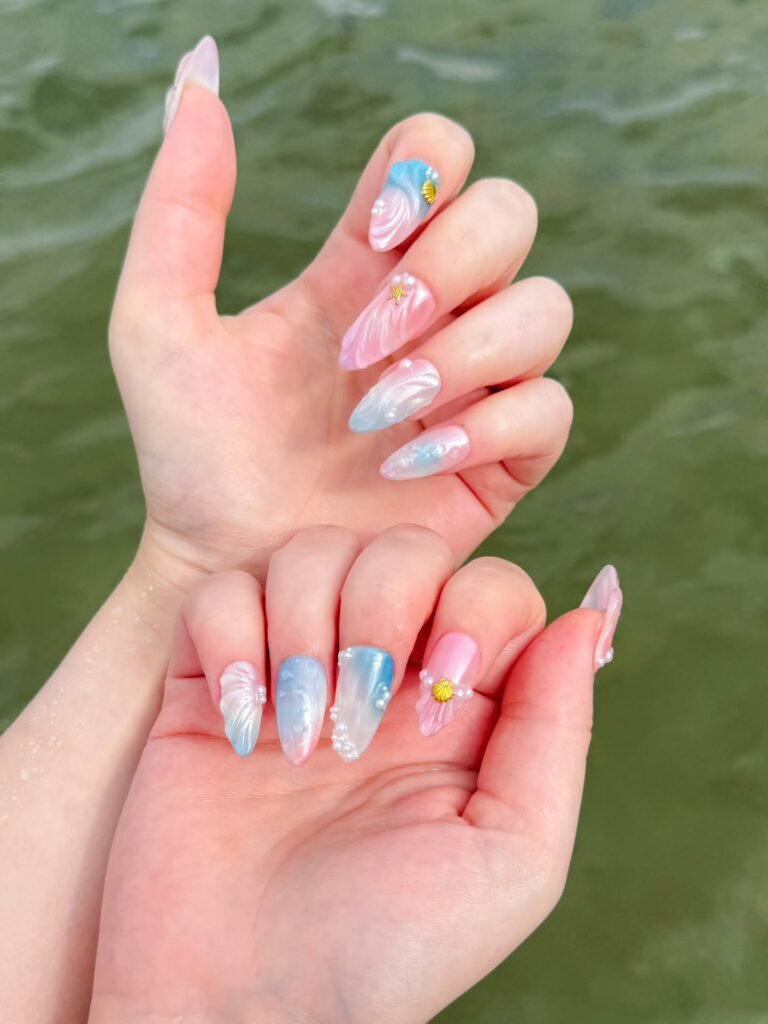 Pastel Mermaid Waves