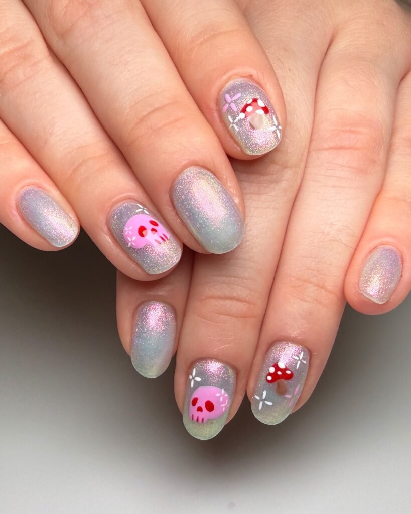 Pastel Skull Shimmer