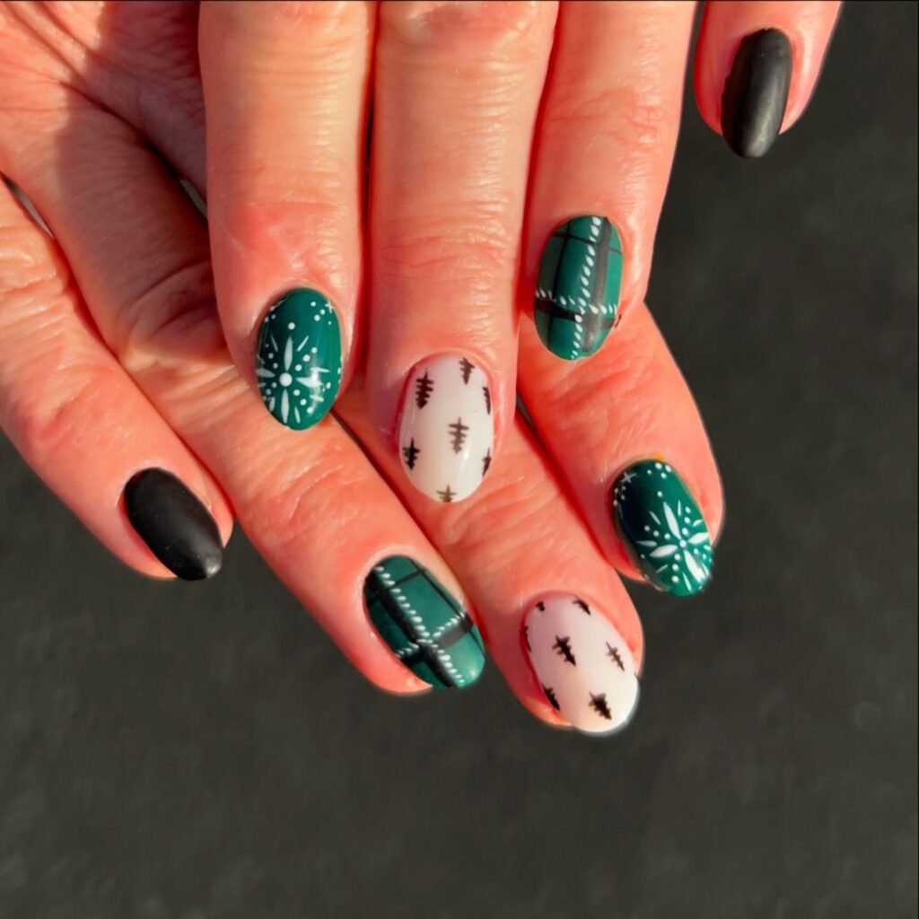  Patterned Green Set