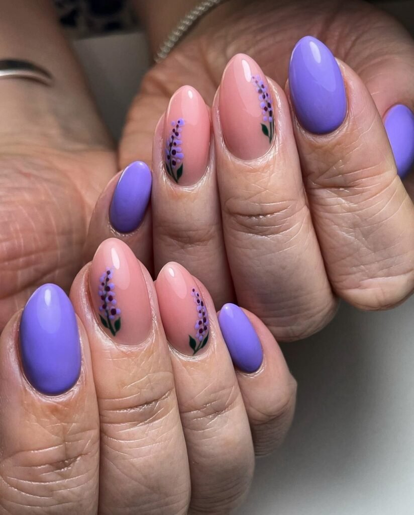 Peach Lavender Accent
