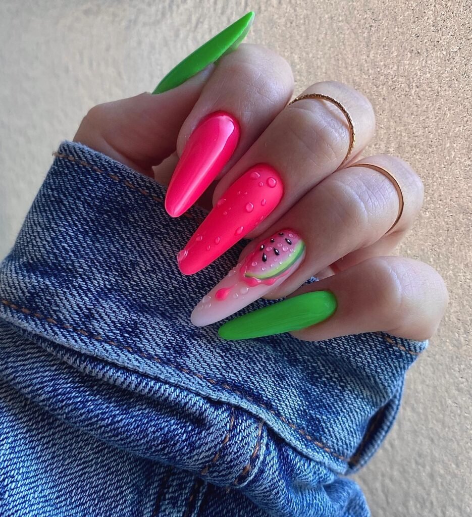 Long Neon Watermelon