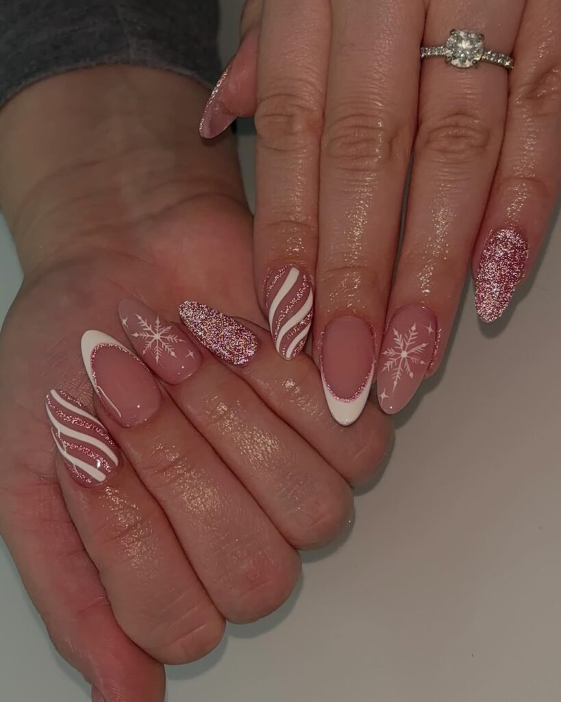 Pink Snowflake French