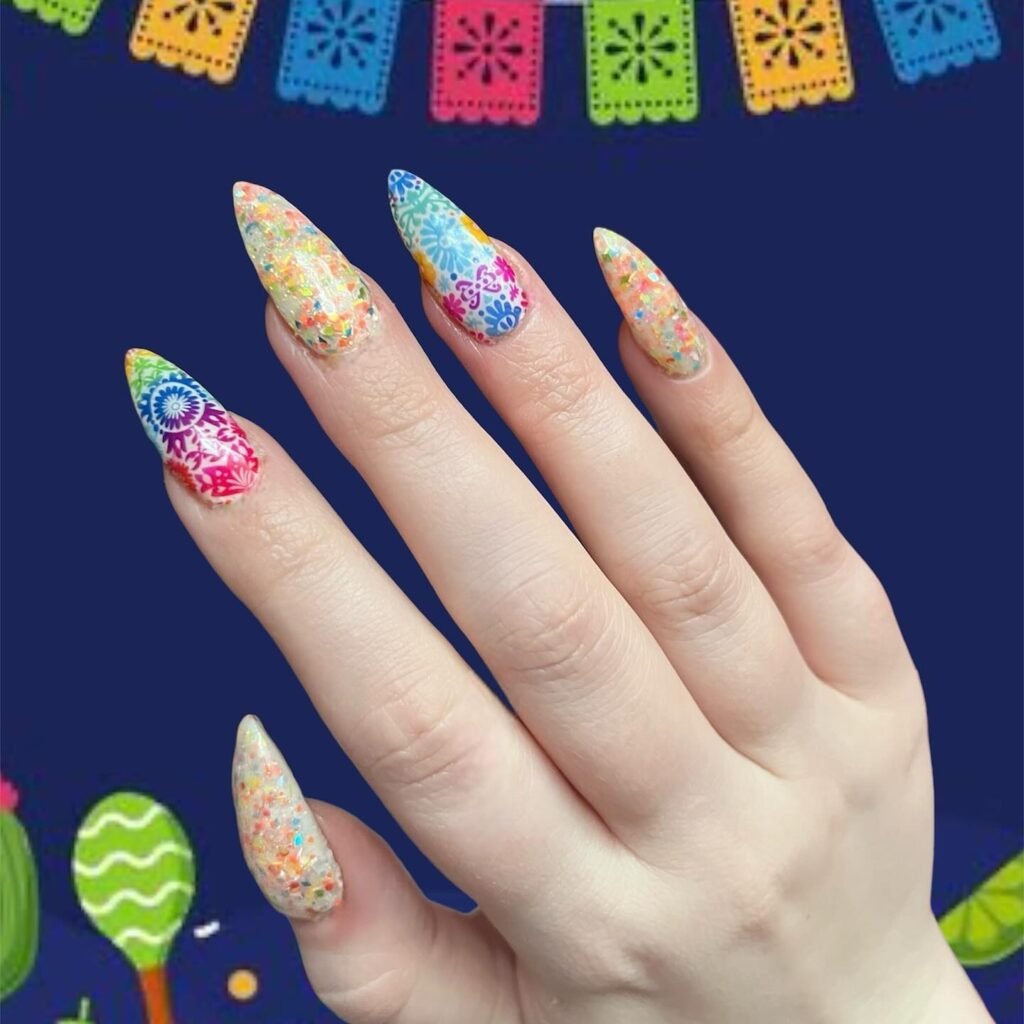  Rainbow Papel Picado Print