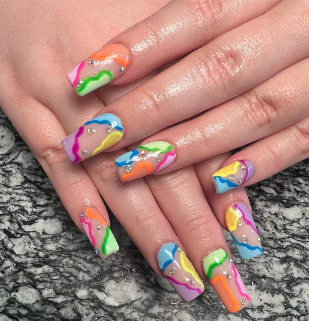 Rainbow Swirl Tips