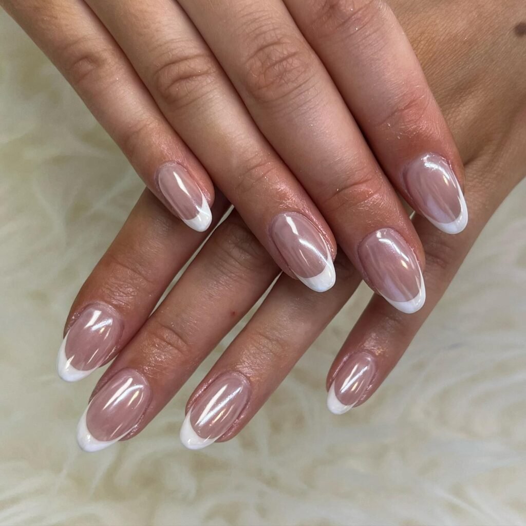 Sculpted White Tips