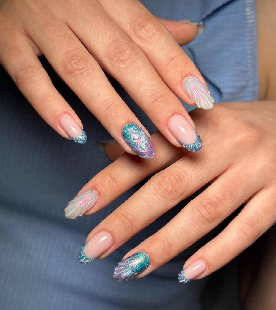 . Shimmer Blue Waves