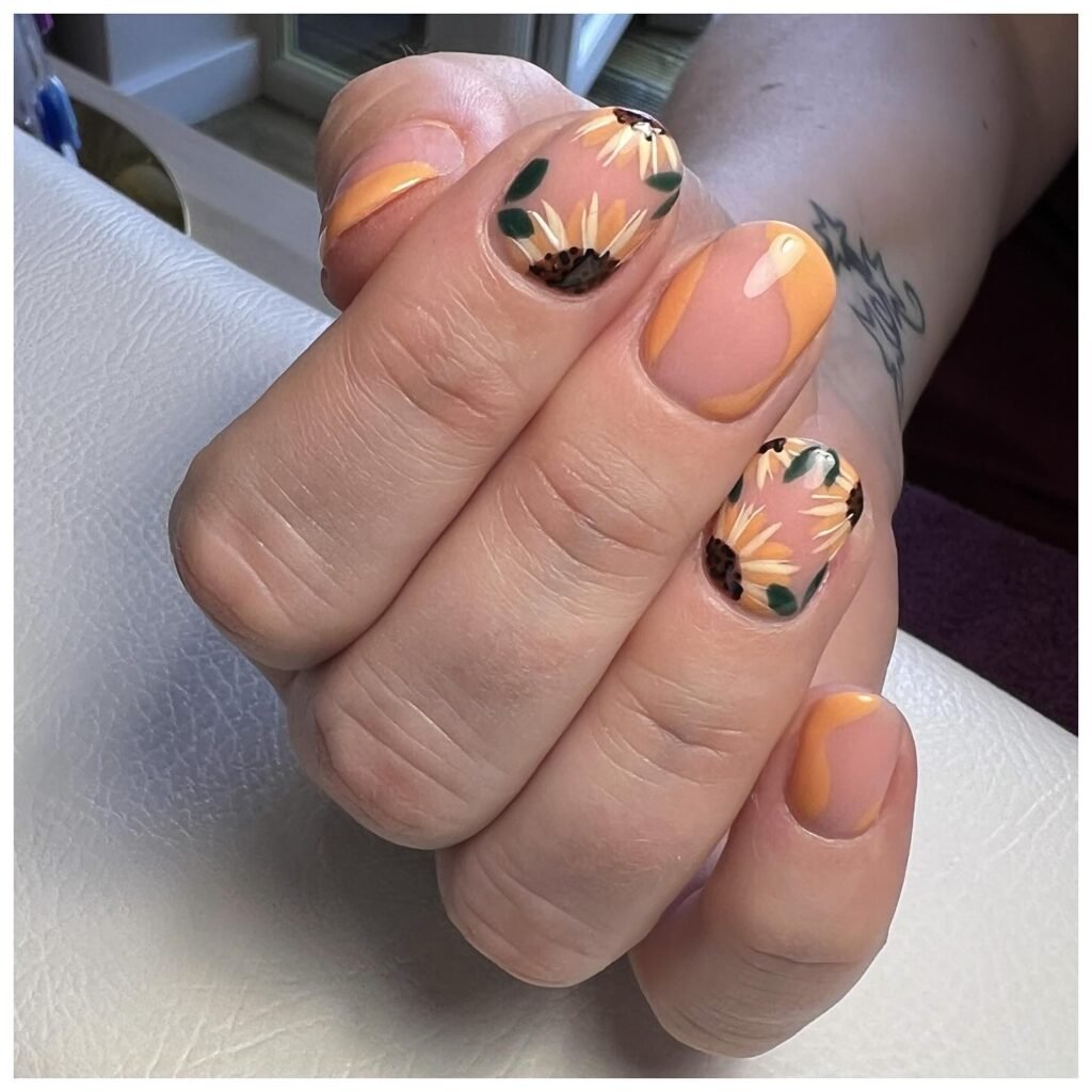  Short Sunflower Swirls