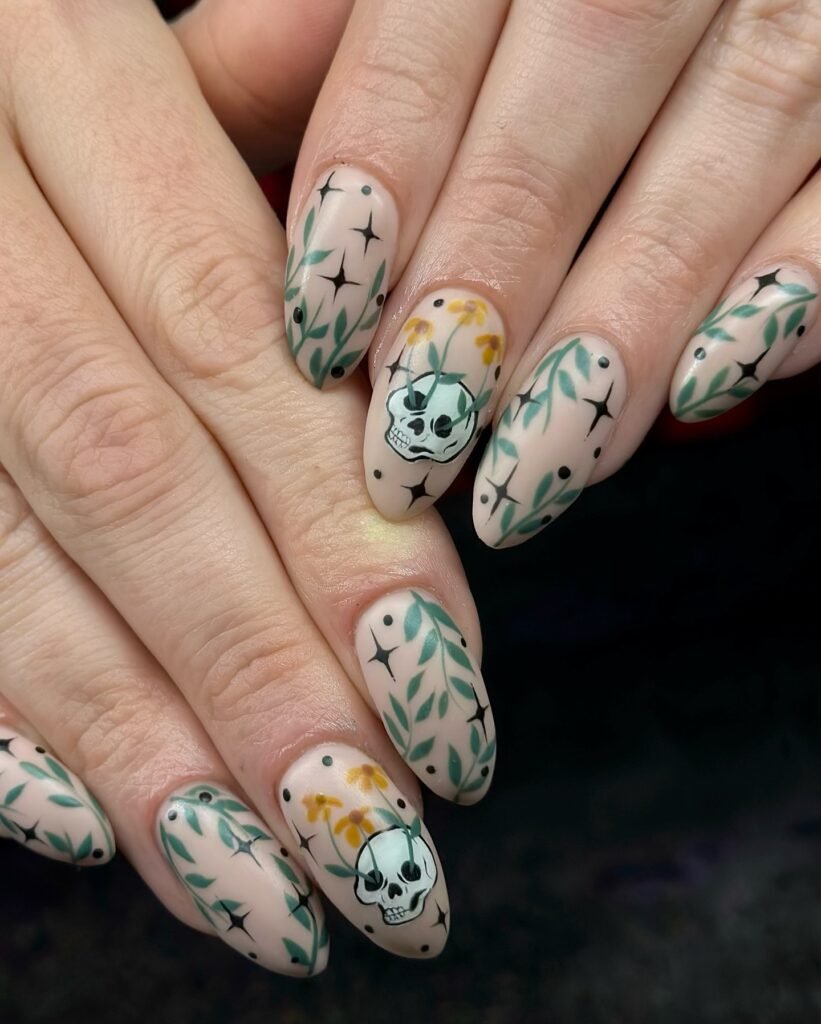 Soft Botanical Skulls