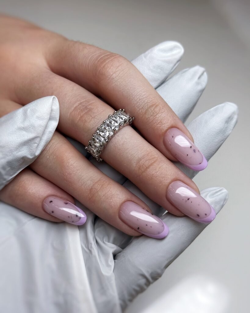 Speckled Lavender Tips