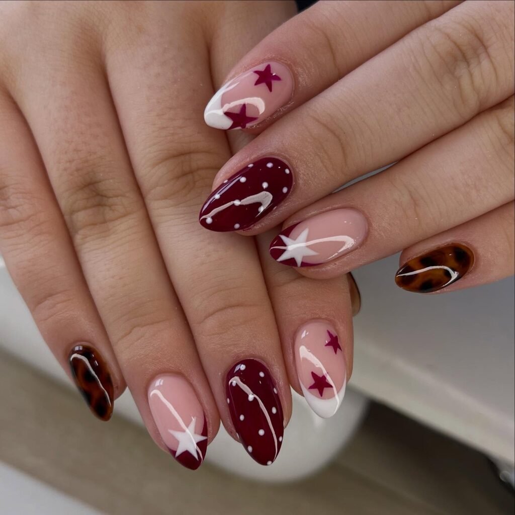 Starry Burgundy Nude