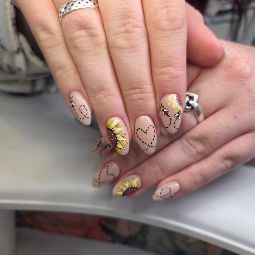 Sunflower Heart Trails