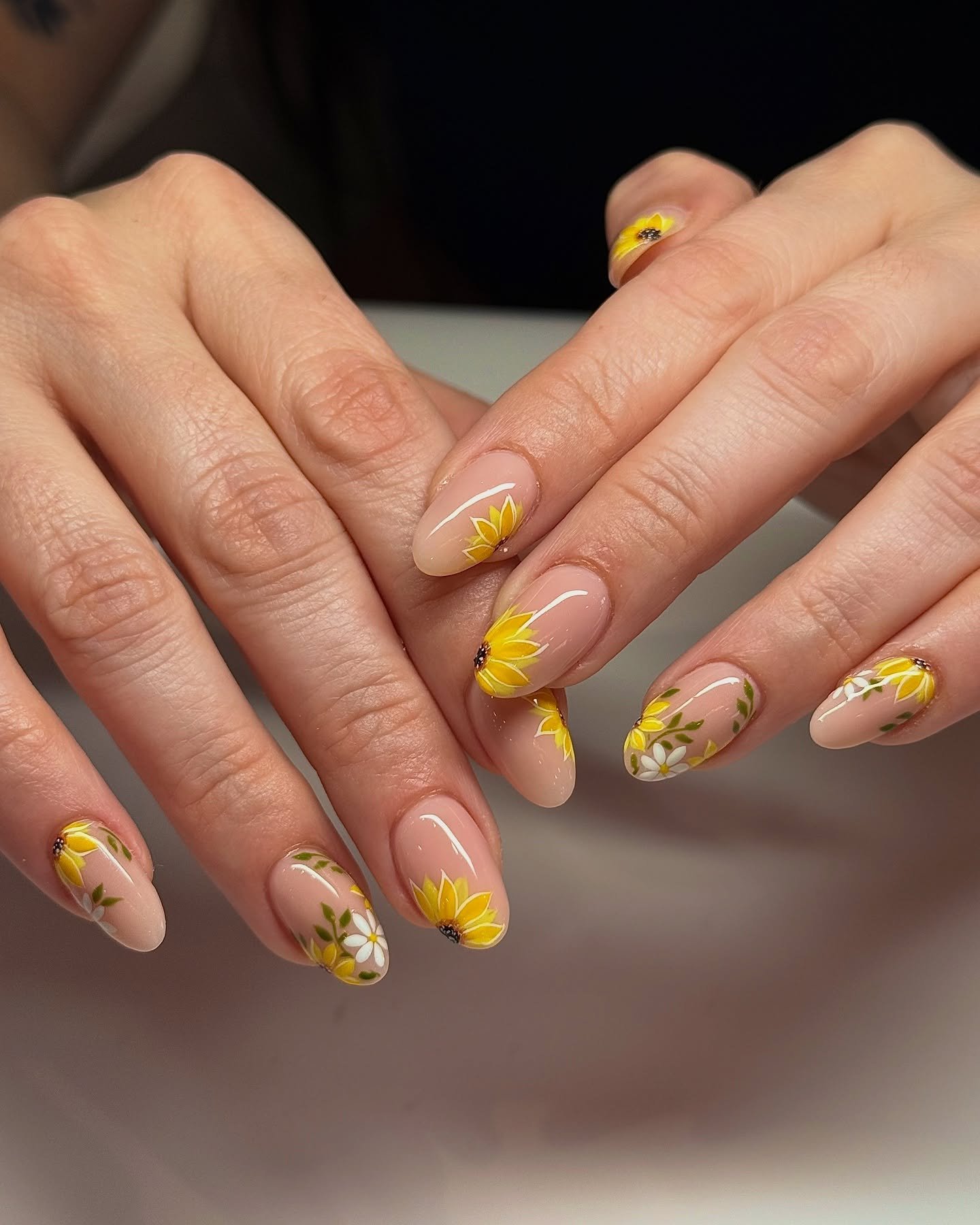 Sunflower Nail