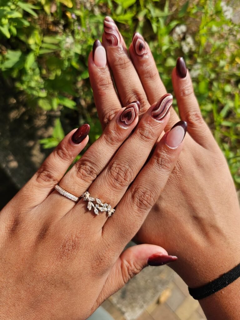 Swirled Mocha Hearts