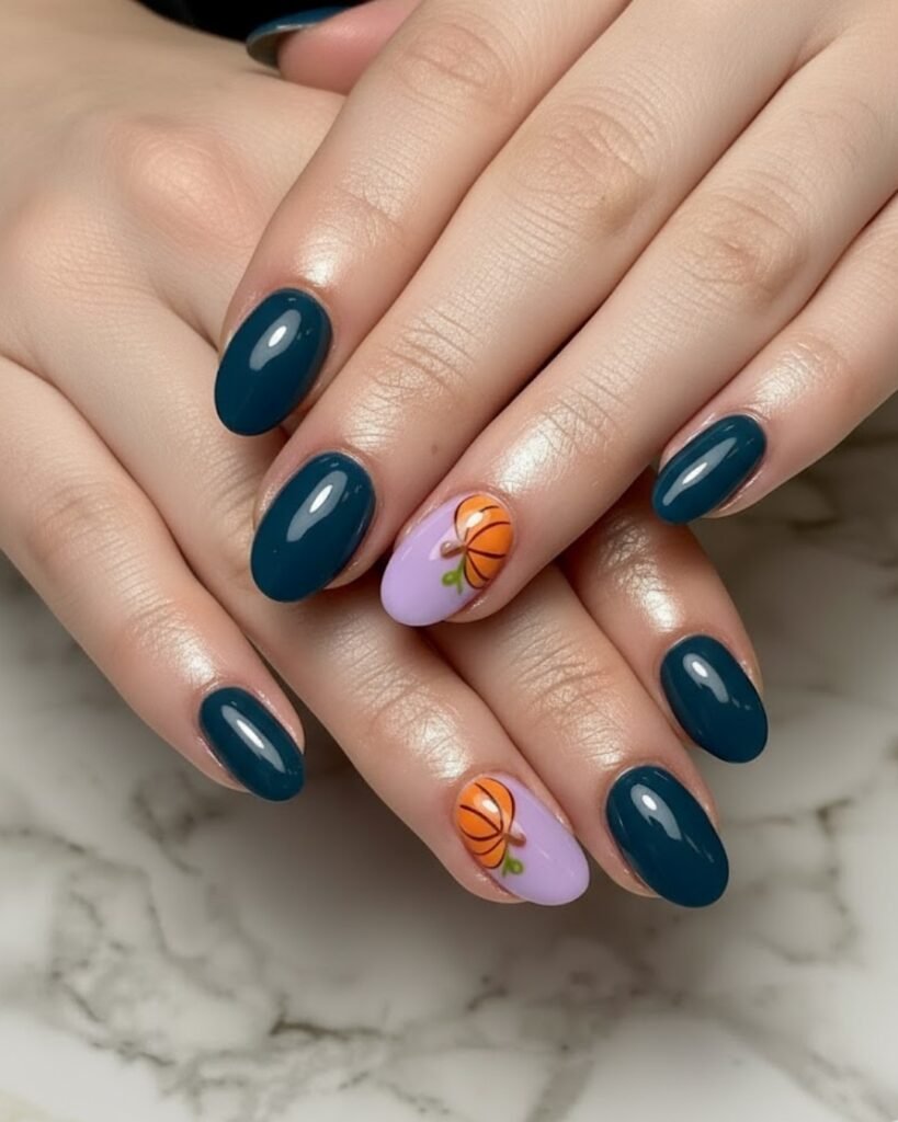  Teal & Lilac Pumpkins