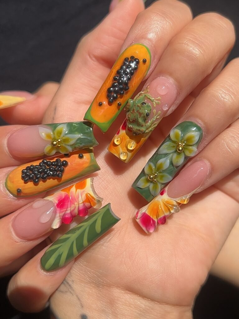  Tropical Fruit Slice Nails