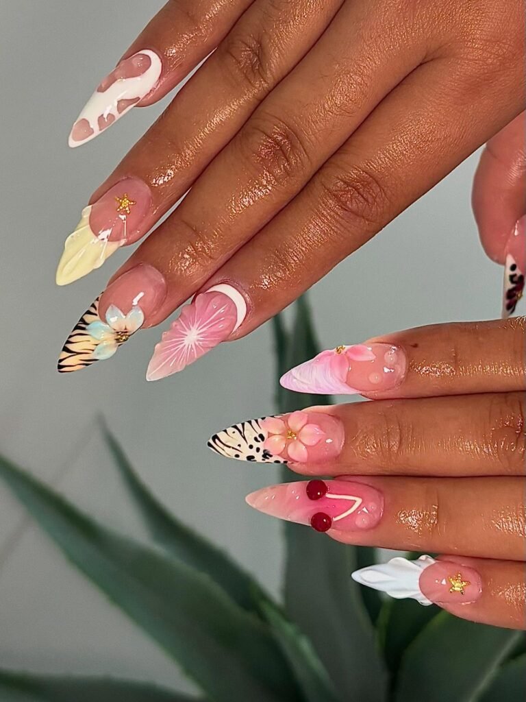 Tropical Sky Stilettos