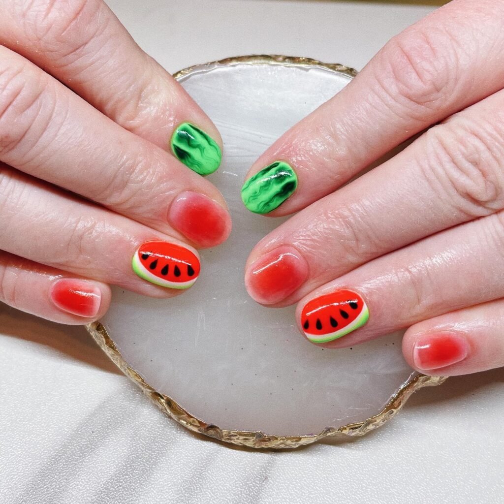 Green and Red Ombre Melon
