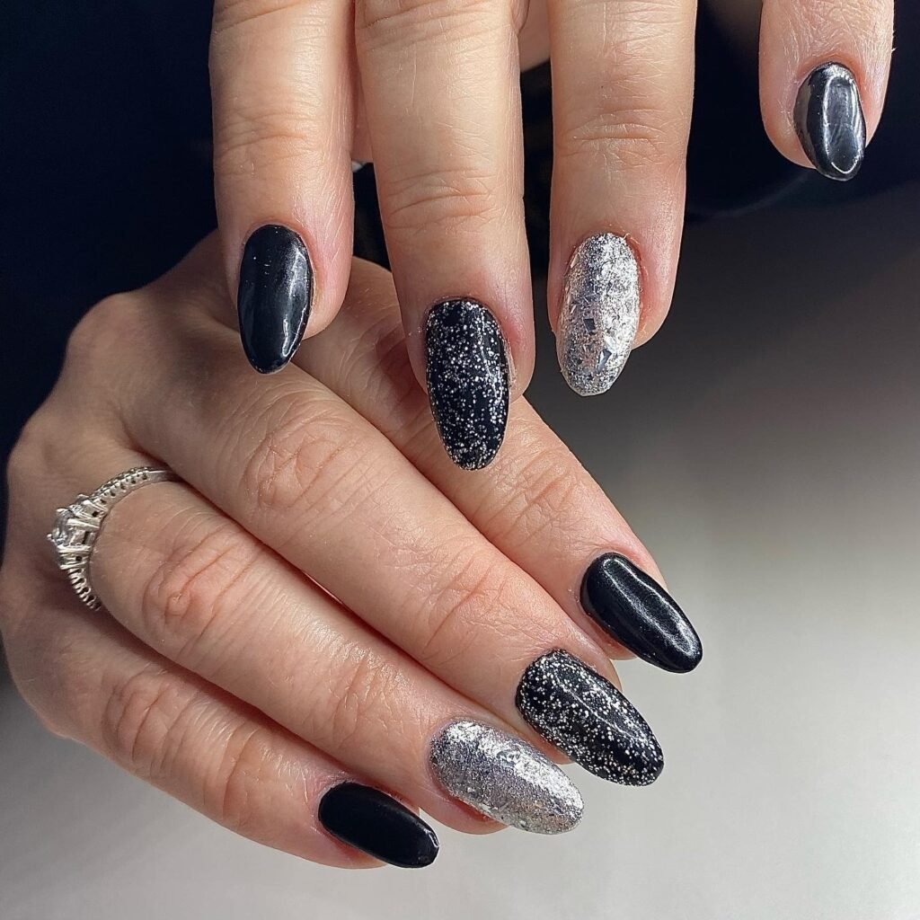 Black and Silver Mix
