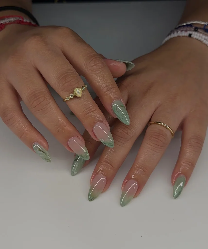 French Tip Jade Twist