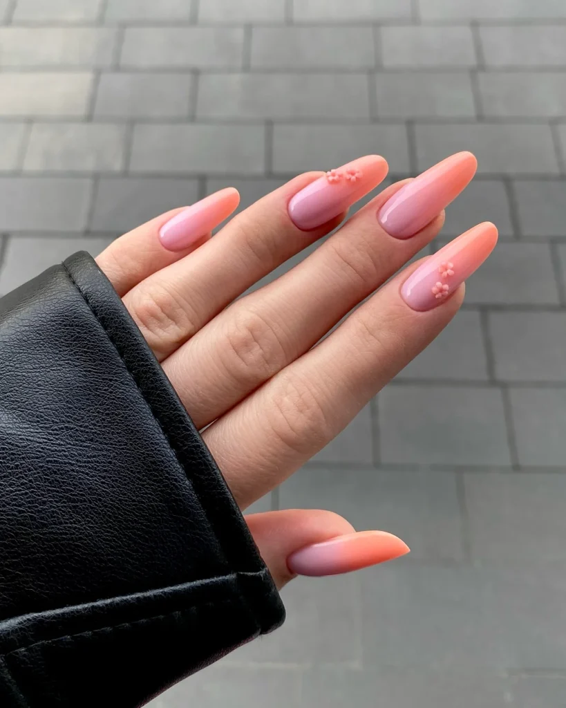 Ombre Almond Nails