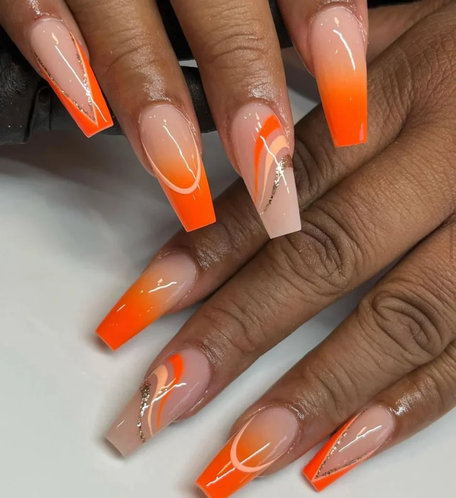  Gradient Square Nails