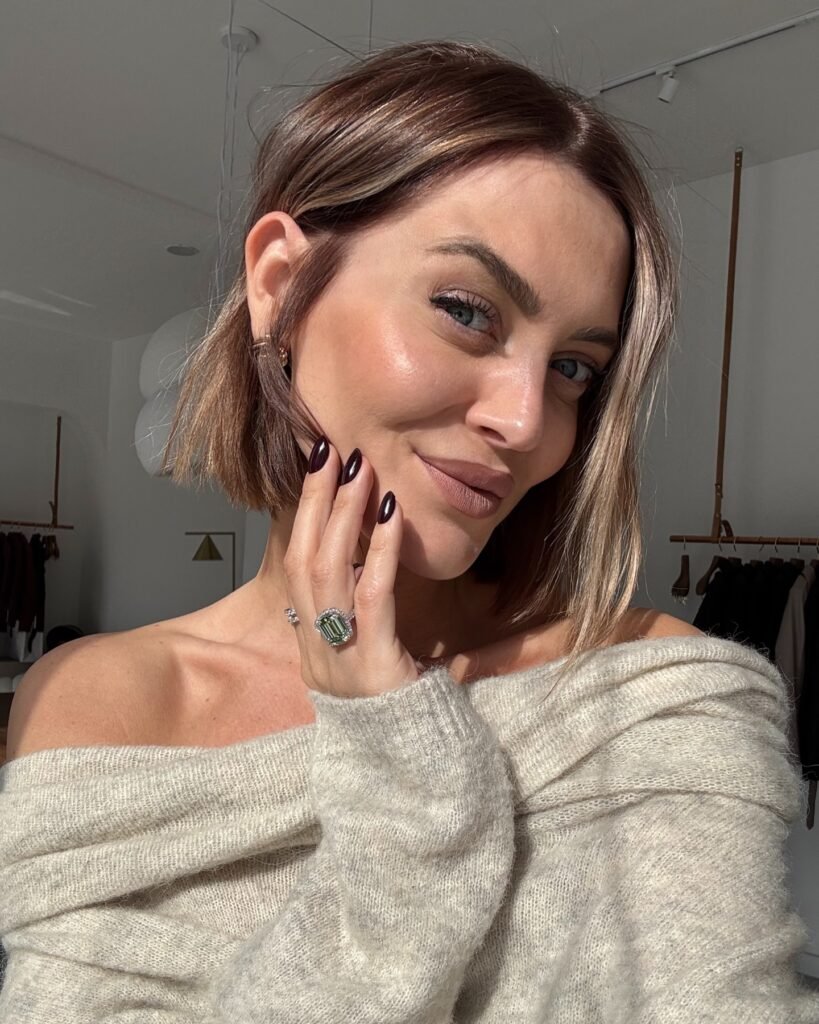 Chic Brunette Bob with Side Part