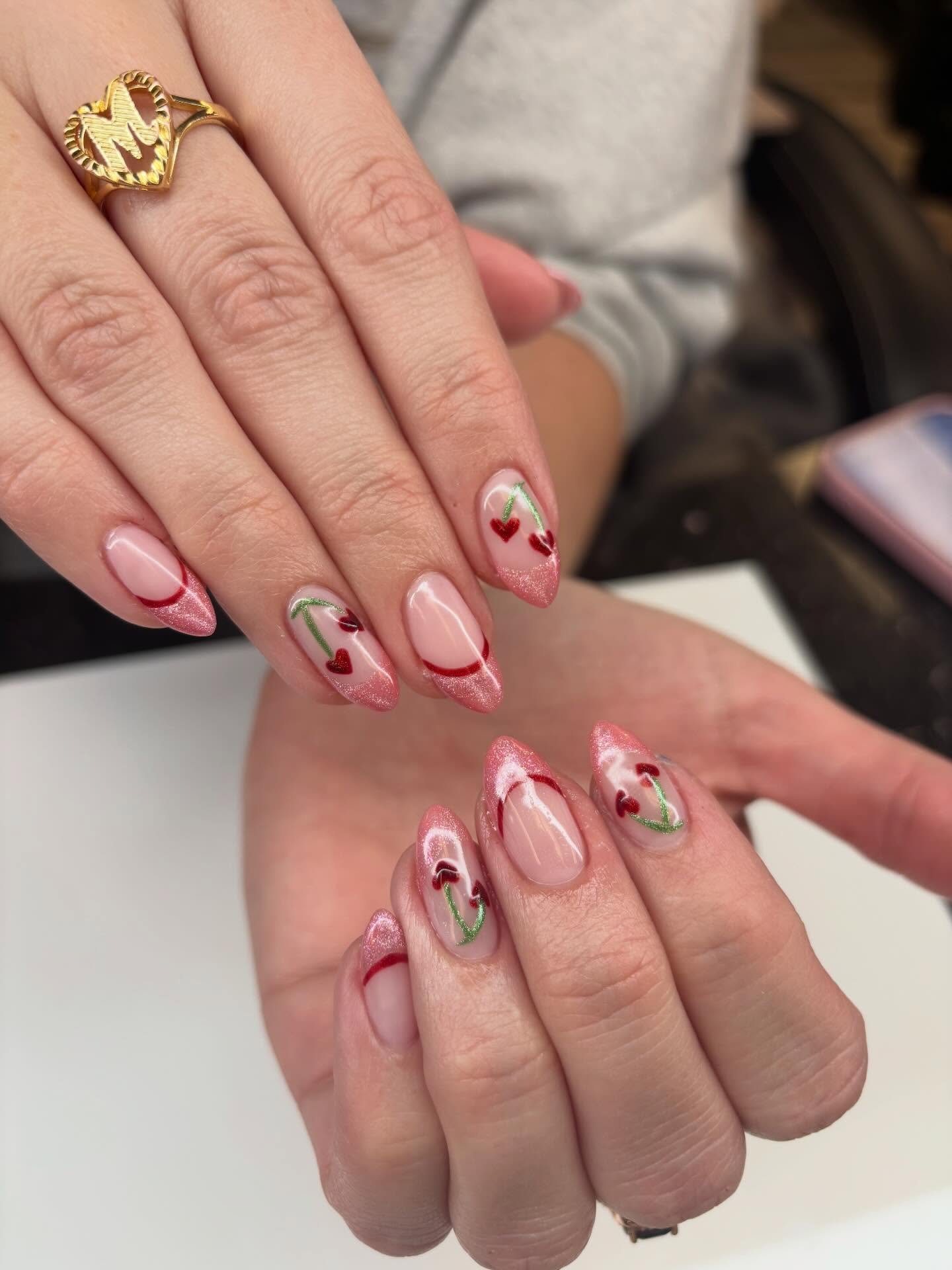 Pink Cherry Nail Ideas