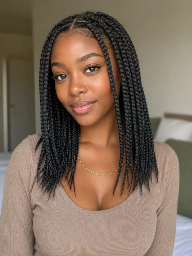 Large Knotless Braids