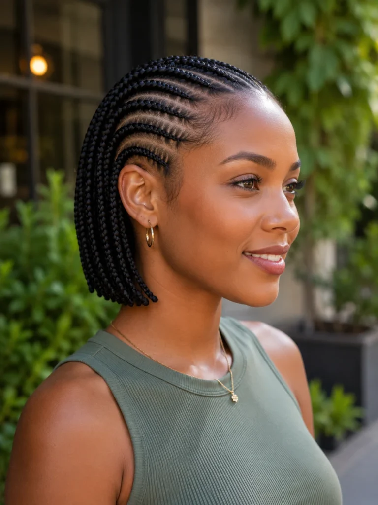 Short Cornrow Bob