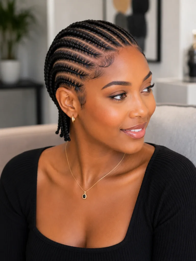 Short Feed-In Cornrows