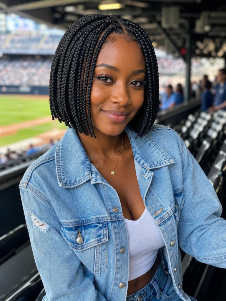 Short Knotless Box Braids