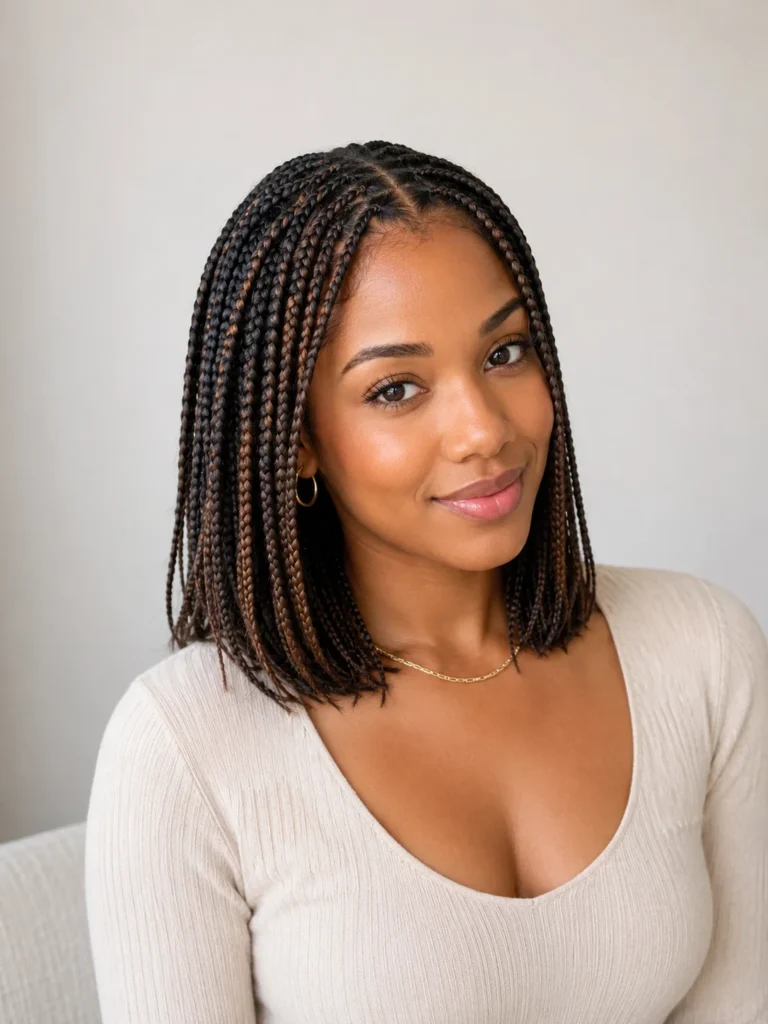  Shoulder-Length Knotless Box Braids