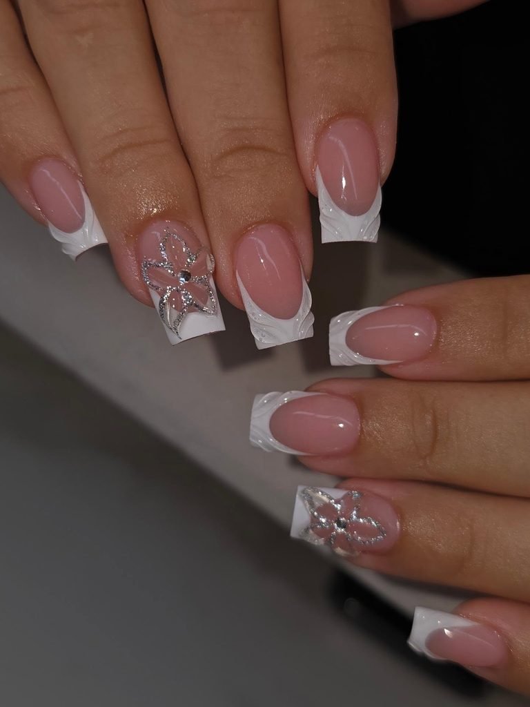 White Tip French Nail Ideas